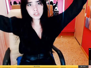 Maya in black stockings