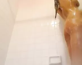 Helen oils up her hot body