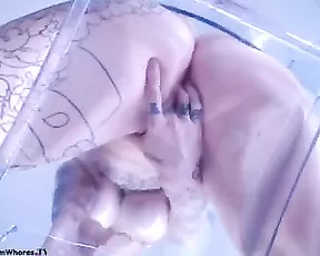 Dreamy and nerdy teen gets drilled hardcore.