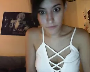 2Sexy thing exposes her tight pussy
