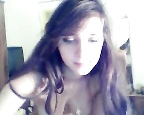 So pretty puertorrican brunette female make a hot webcam masturbation video
