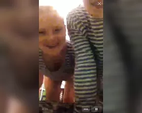 Periscope girls teasing in thongs