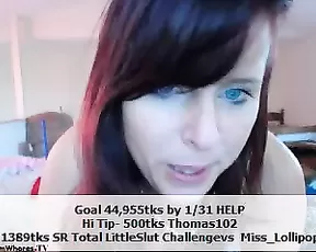 ScarletRaven fuck machine and mirror squirt