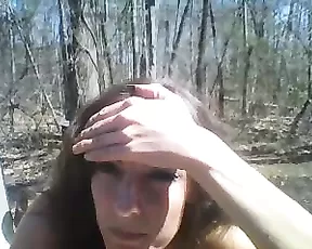 Blonde sticks a dildo in her ass
