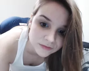 Slutty webcam darling in hot pants