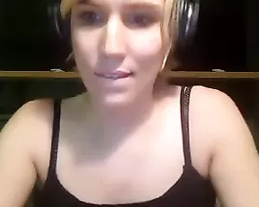 A blonde and a brunette suckle before fucking
