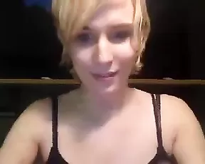 A blonde and a brunette suckle before fucking