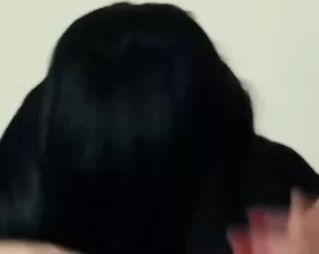 Slutty schoolgirl is lifting up her skirt