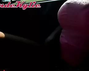 BlondeKylie - Horny In The Car Pt 1
