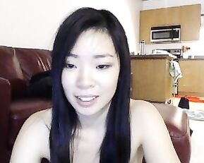 Asian babe gets her ass drille with toy