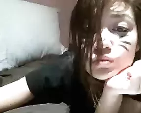 So pretty puertorrican brunette milf wife play with her pussy then a great fuck
