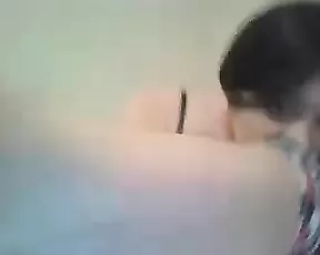 Large tits going up and down