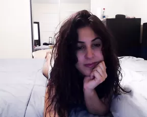 Hot chick massages her cunt