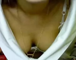 Milena_Kiss Strips down naked