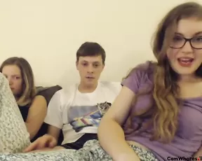 xlacystacyx with her boyfriend and a first-timer gf!