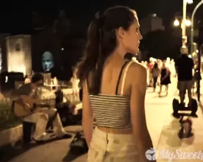 MySweetApple blowjob on the streets and fucking in Rome