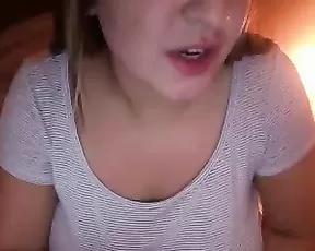 Teen girl with great natural tits