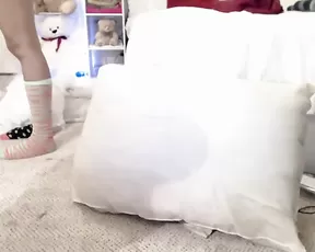 Foxy blonde teen gagging deep