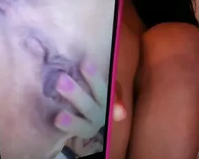 Sexy slut gives hot striptease on bed
