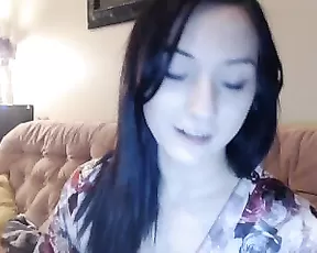 Larisa gives a blowjob and take a huge load in her mouth and face