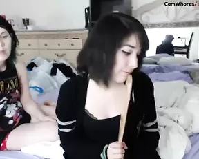 KittyKyle Sucking a dildo/pussy play