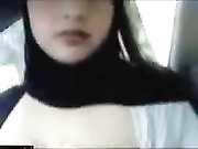 Beautiful arab flashing