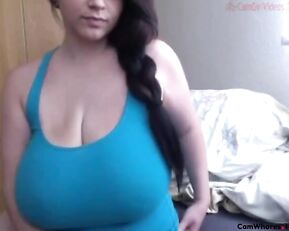 brunette huge saggy tits