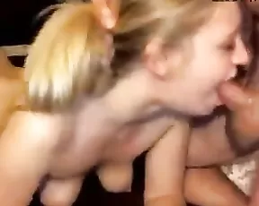 Classic 'Facialqueen' does deep oral and facefucking