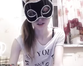 Amazing skinny girl, omnibod, takes cum shot at end!