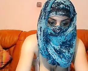 Busty girl gives a blow job
