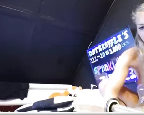 Blonde takes on two dicks