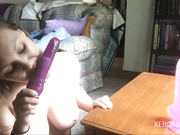 Pussy drilling in office chair