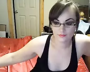Coed chick fucked all over the living room