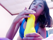 Teen sucking new bad dragon