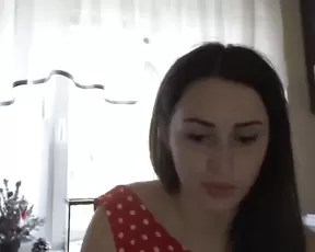 Teen in a colorful bath-robe gets drilled up