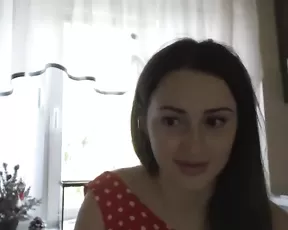 Teen in a colorful bath-robe gets drilled up