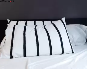Skinny slut is riding a dildo