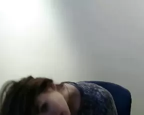 Slutty redhead is rolling around naked