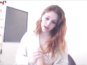 MissMolly redhead teen play with wet pussy in private