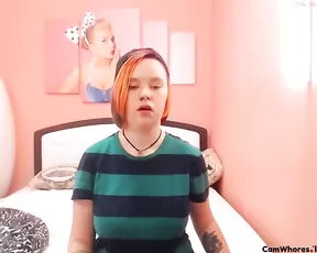 Cute Redhead Russian Flashing