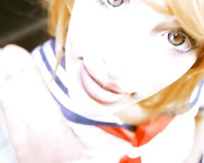 mycherrycrush redhead schoolgirl make POV blowjob webcam show