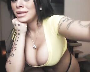 Boooty1 hot dirty tattoo brunette with big tits webcam show