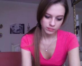 Sashaanya11 beautiful slim teen in pink underwear webcam show
