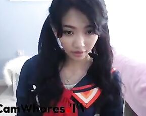 MissReinaT asian schoolgirl brunette webcam show