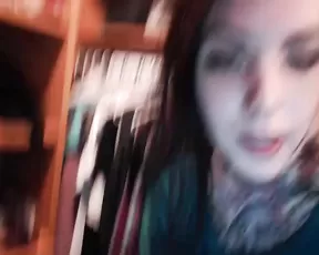 Harliequinnx beautiful tattoo brunette show sweet ass webcam show