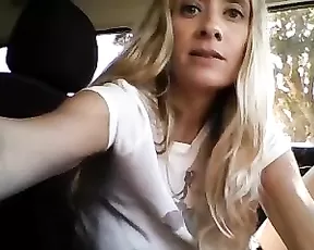 Sexy chick is jacking off