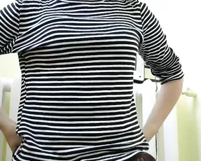 Milf gets cum down her throat