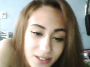 Playing with his long hard boner