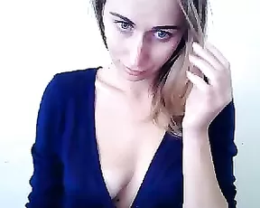 Amateur Wife Rubs One Out On The Floor!