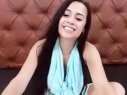 Evagomez beautiful sexy slim brunette webcam show